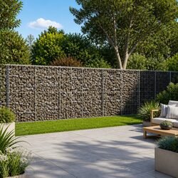 Gabion Basket with Cover 700x50x100 cm Wire Cage Garden Retaining Wall