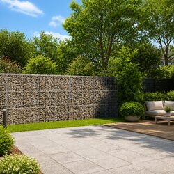 Gabion Basket with Cover 700x50x150 cm Galvanised Iron Wire Garden Cage Outdoor