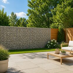Gabion Basket with Cover 900x50x150 cm Galvanised Iron Wire Cage Garden