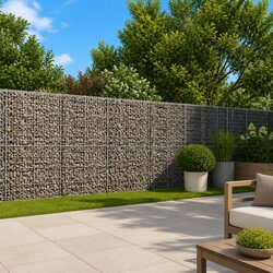 Gabion Basket with Cover 700x50x200 cm Galvanised Iron Wire Garden Retaining