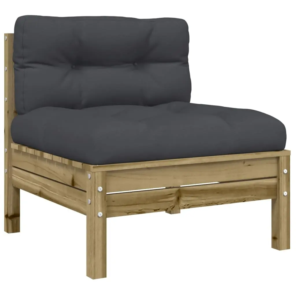4 Piece Garden Sofa Set Outdoor Furniture Patio Lounge with Cushions Brown