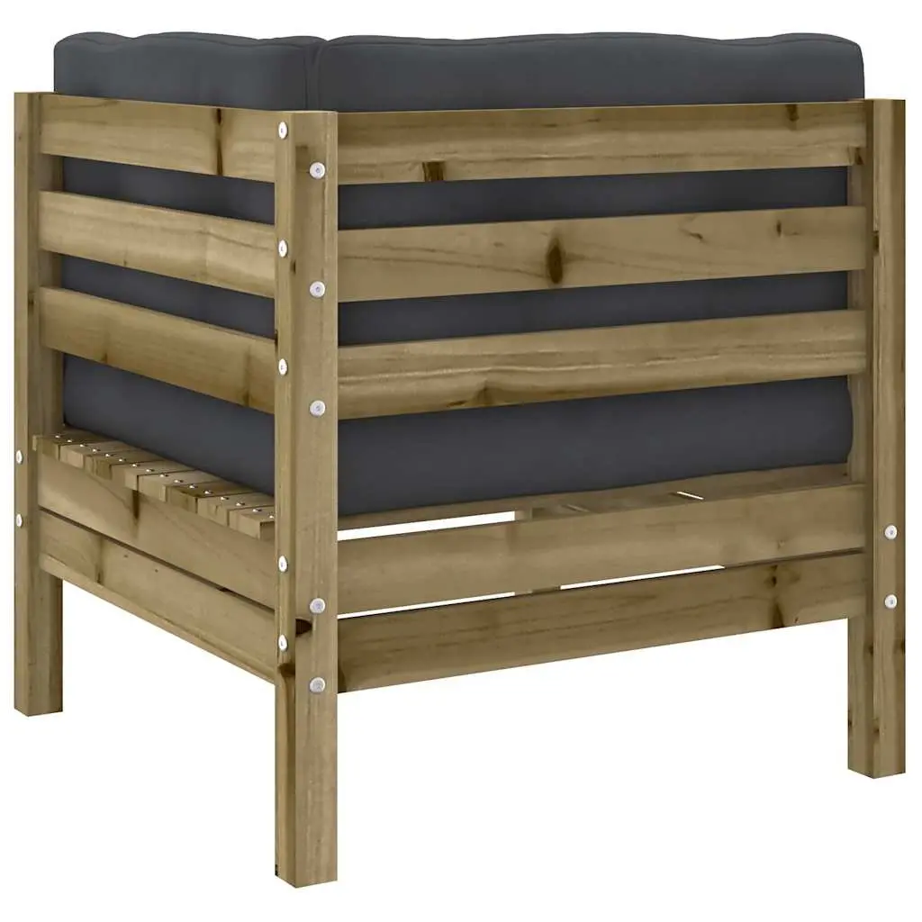 7 Piece Garden Sofa Set Outdoor Furniture with Cushions Brown Patio Seating