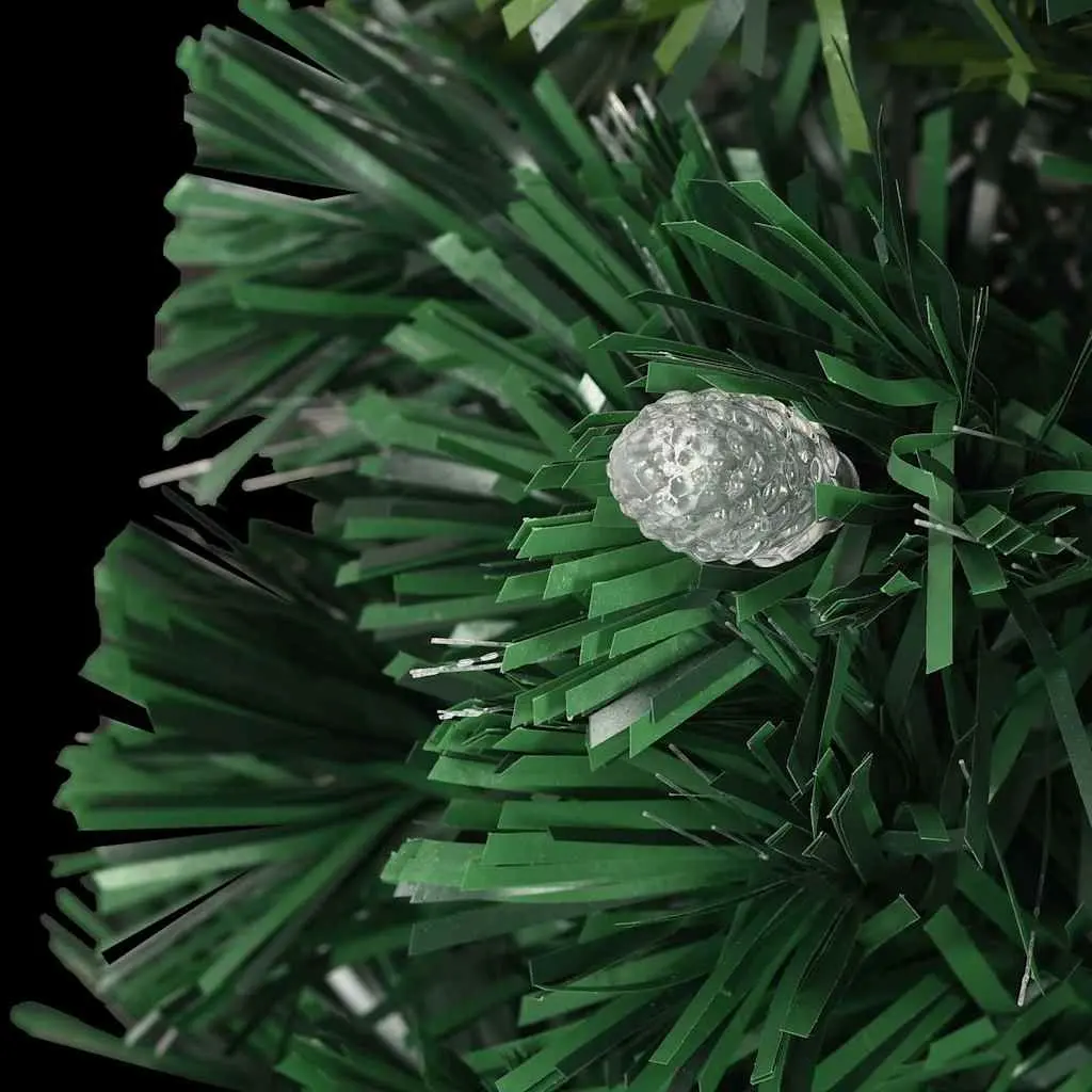 Artificial Christmas Tree Pre-lit 150cm Green Fibre Optic LED Lights