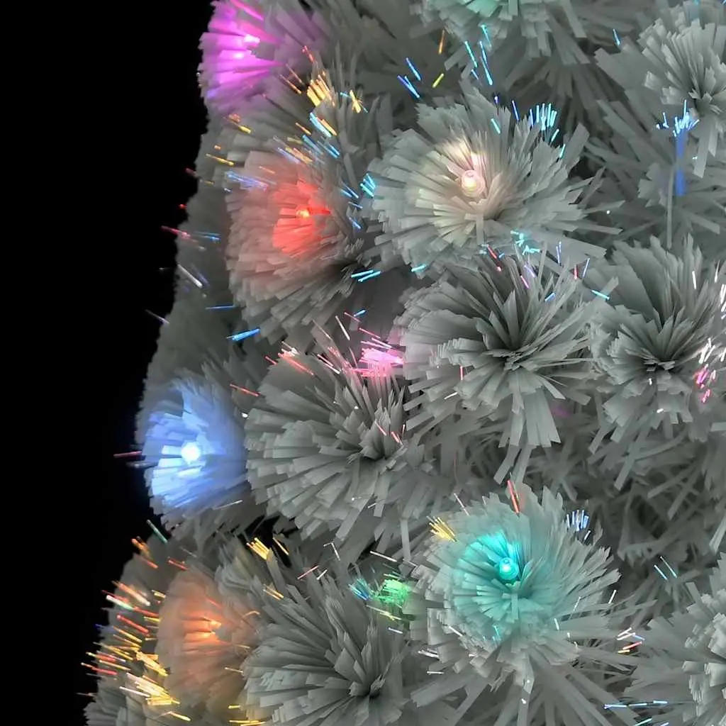 Artificial Christmas Tree Pre-lit 120cm White LED Fibre Optic