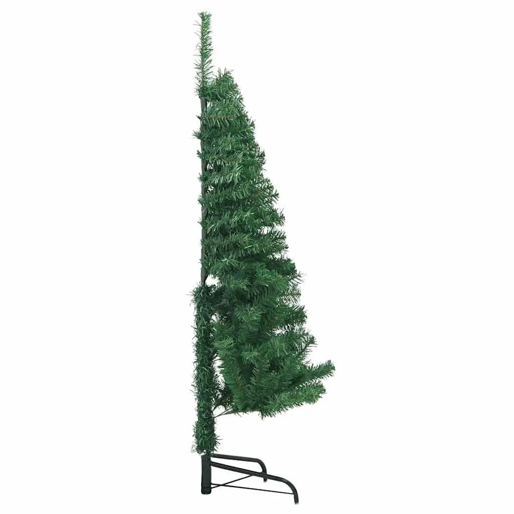 Corner Artificial Christmas Tree 120cm Green PVC Adjustable Branches