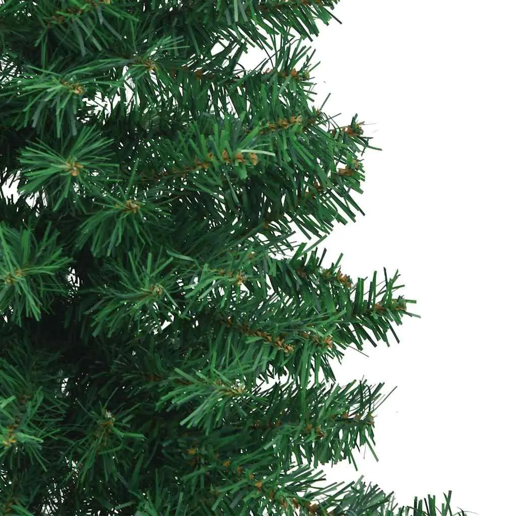 Corner Artificial Christmas Tree 120cm Green PVC Adjustable Branches