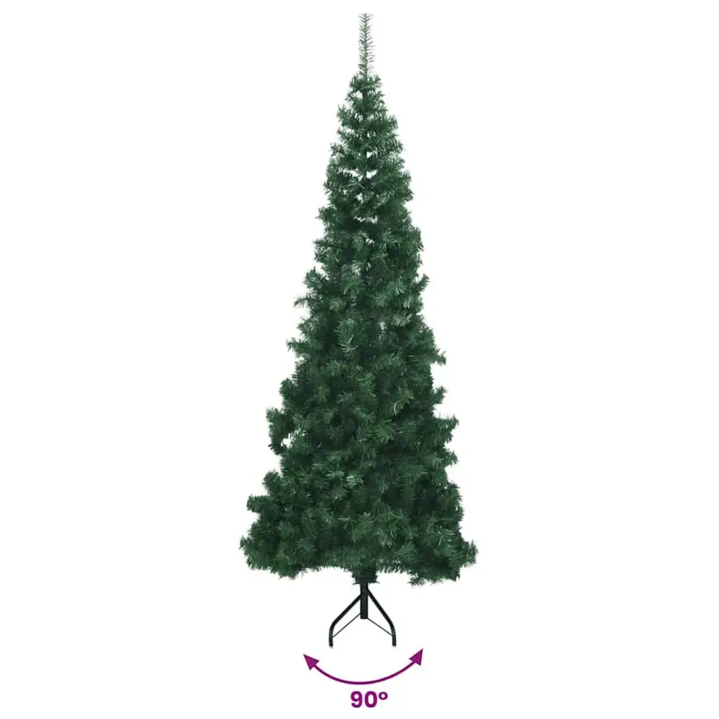 Corner Artificial Christmas Tree Green 210cm Indoor Outdoor Holiday Decoration
