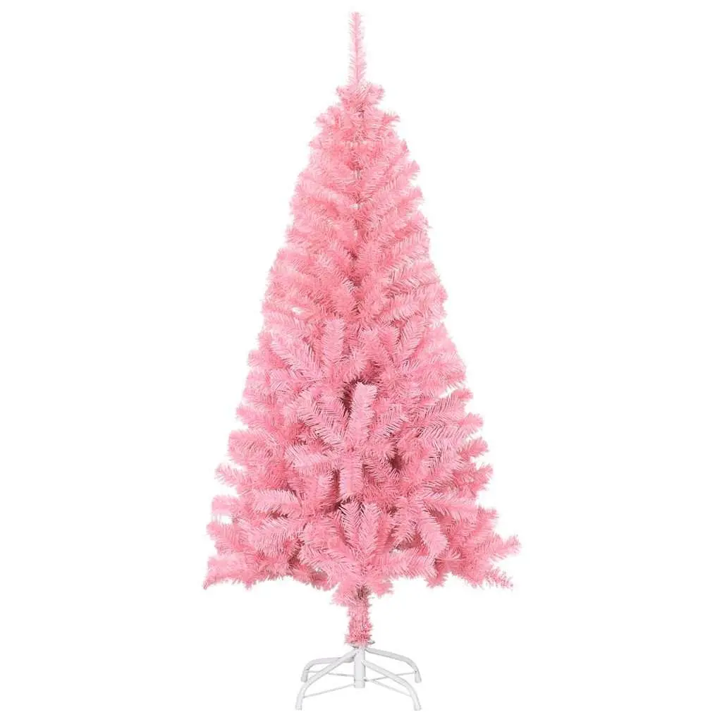 Artificial Christmas Tree 120cm Pink PVC Indoor Seasonal Holiday Home Decor