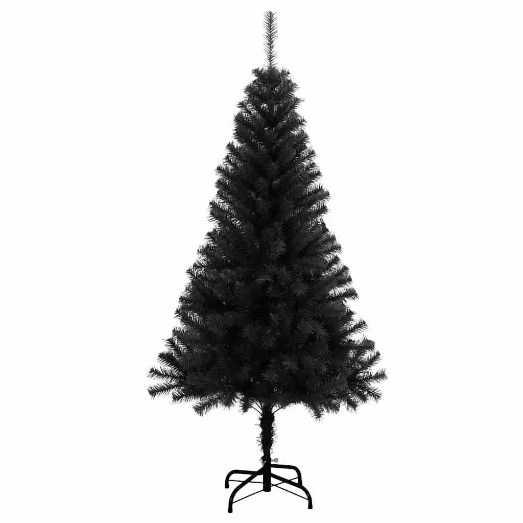 Black Artificial Christmas Tree 120cm PVC Indoor Outdoor Seasonal Holiday