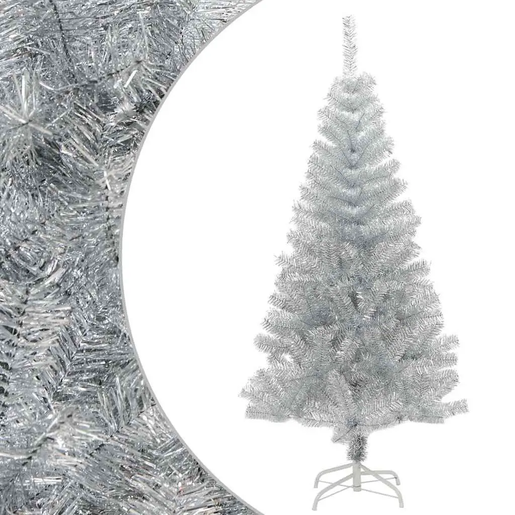 Artificial Christmas Tree 120cm Silver Seasonal Holiday Decorations Indoor
