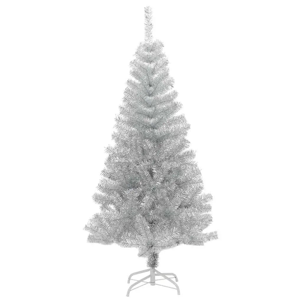 Artificial Christmas Tree 120cm Silver Seasonal Holiday Decorations Indoor