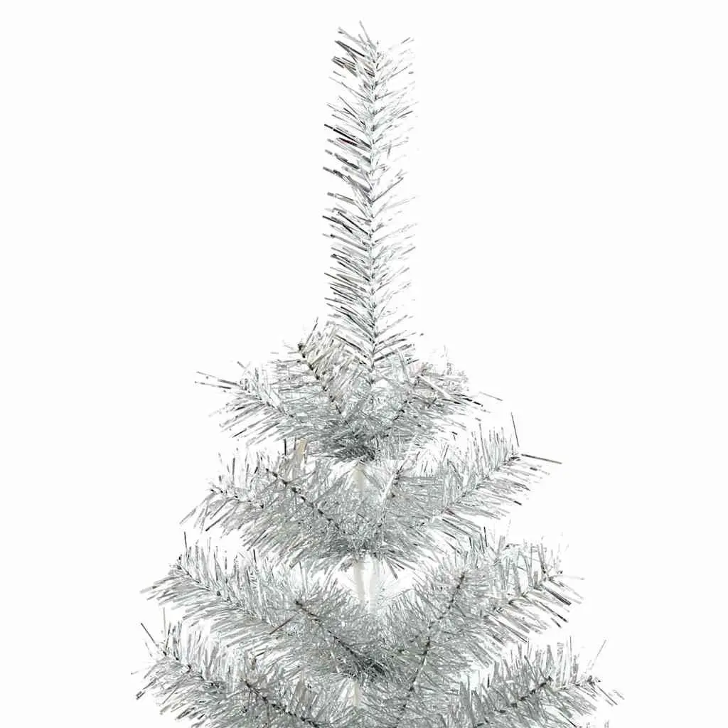 Artificial Christmas Tree 120cm Silver Seasonal Holiday Decorations Indoor