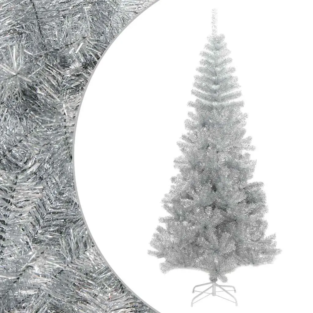 Artificial Christmas Tree 240cm Silver PET Seasonal Holiday Decoration Indoor