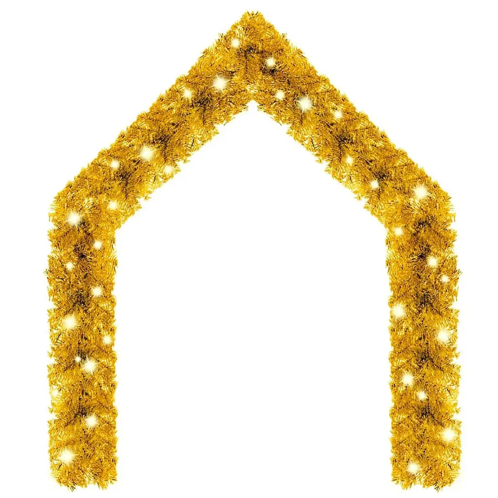 Christmas Garland LED Lights 20m Gold Holiday Decoration Indoor Outdoor