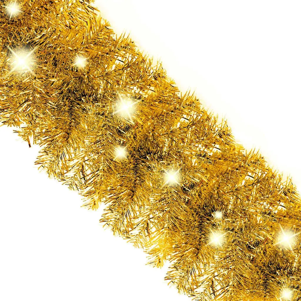Christmas Garland LED Lights 20m Gold Holiday Decoration Indoor Outdoor