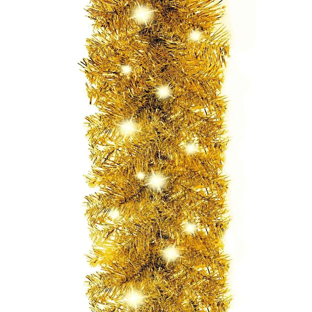Christmas Garland LED Lights 20m Gold Holiday Decoration Indoor Outdoor