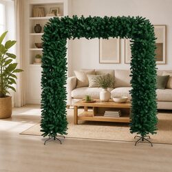 Christmas Tree Arch Green 240cm Seasonal Holiday Entrance Decor Festive Indoor