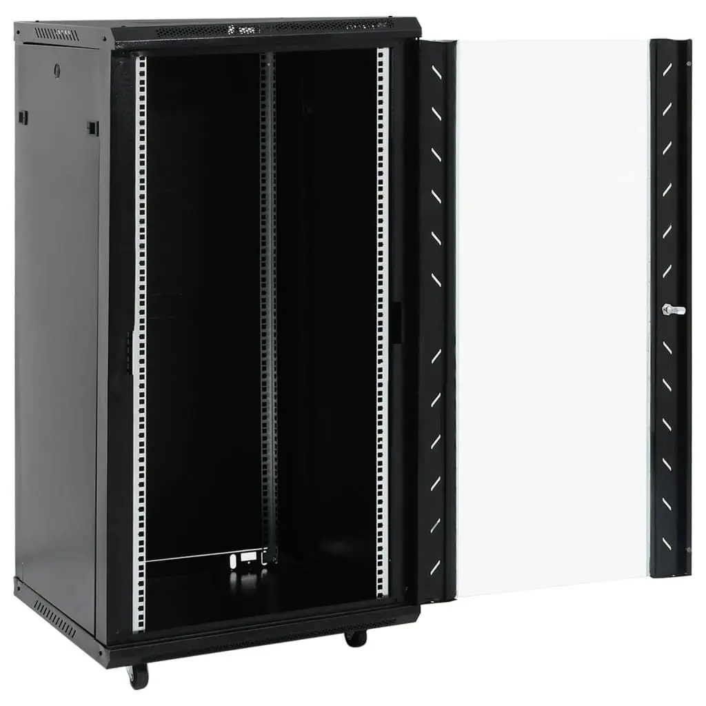 22U Network Cabinet 19" Server Rack Storage Black 60x60x120cm