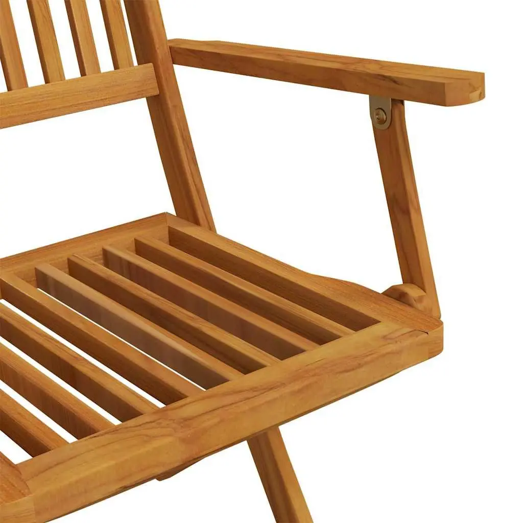 5 Piece Garden Dining Set Outdoor Patio Table Chairs Foldable Eucalyptus Wood