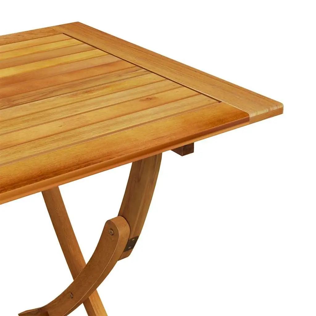 5 Piece Garden Dining Set Outdoor Patio Table Chairs Foldable Eucalyptus Wood