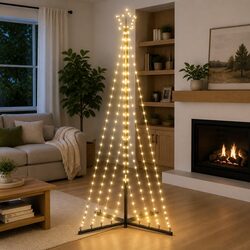 LED Christmas Tree 339 Warm White Lights 182cm Indoor Outdoor Holiday Decoration