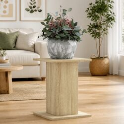 Plant Stands 2 pcs Brown Engineered Wood 30x30x40 cm Decorative Home Garden