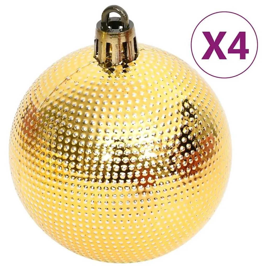 Christmas Bauble Set Shatterproof 108 Piece Gold Red Ornaments