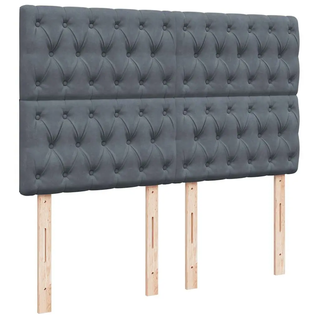 Ottoman Bed Grey Velvet Queen Size with Storage Hydraulic Lift Pocket Spring Mattress and Adjustable LED Lights