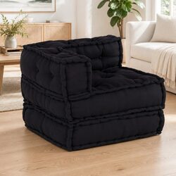 Modular Sofa Unit 3 Pieces Anthracite Fabric Indoor Outdoor Lounge Seating