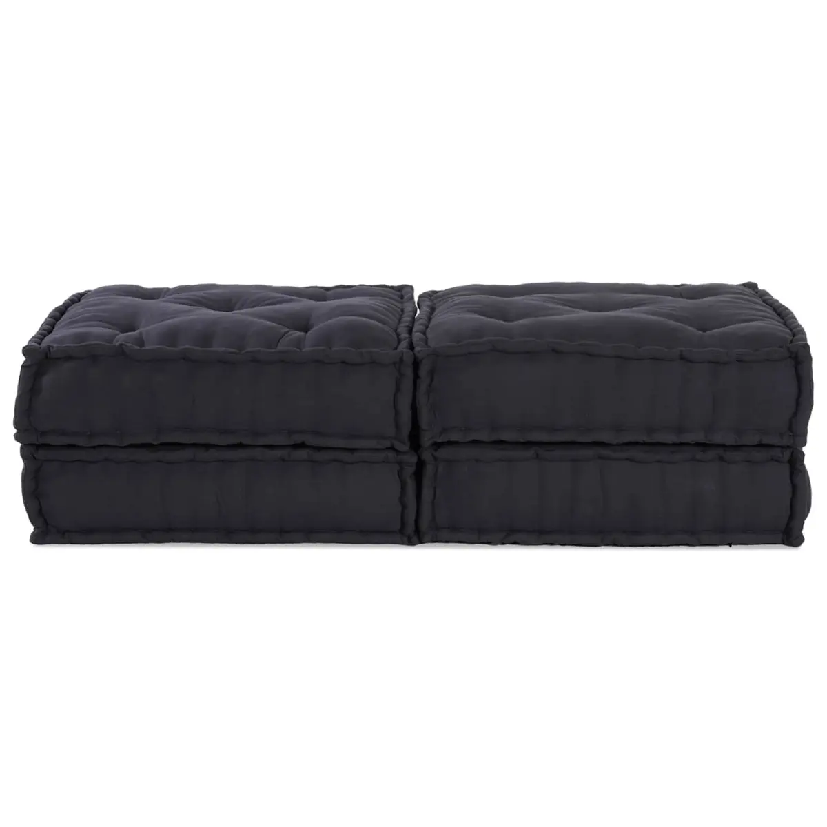 Modular Sofa Unit Soft Fabric Anthracite 140 x 70 x 36 cm Indoor Outdoor