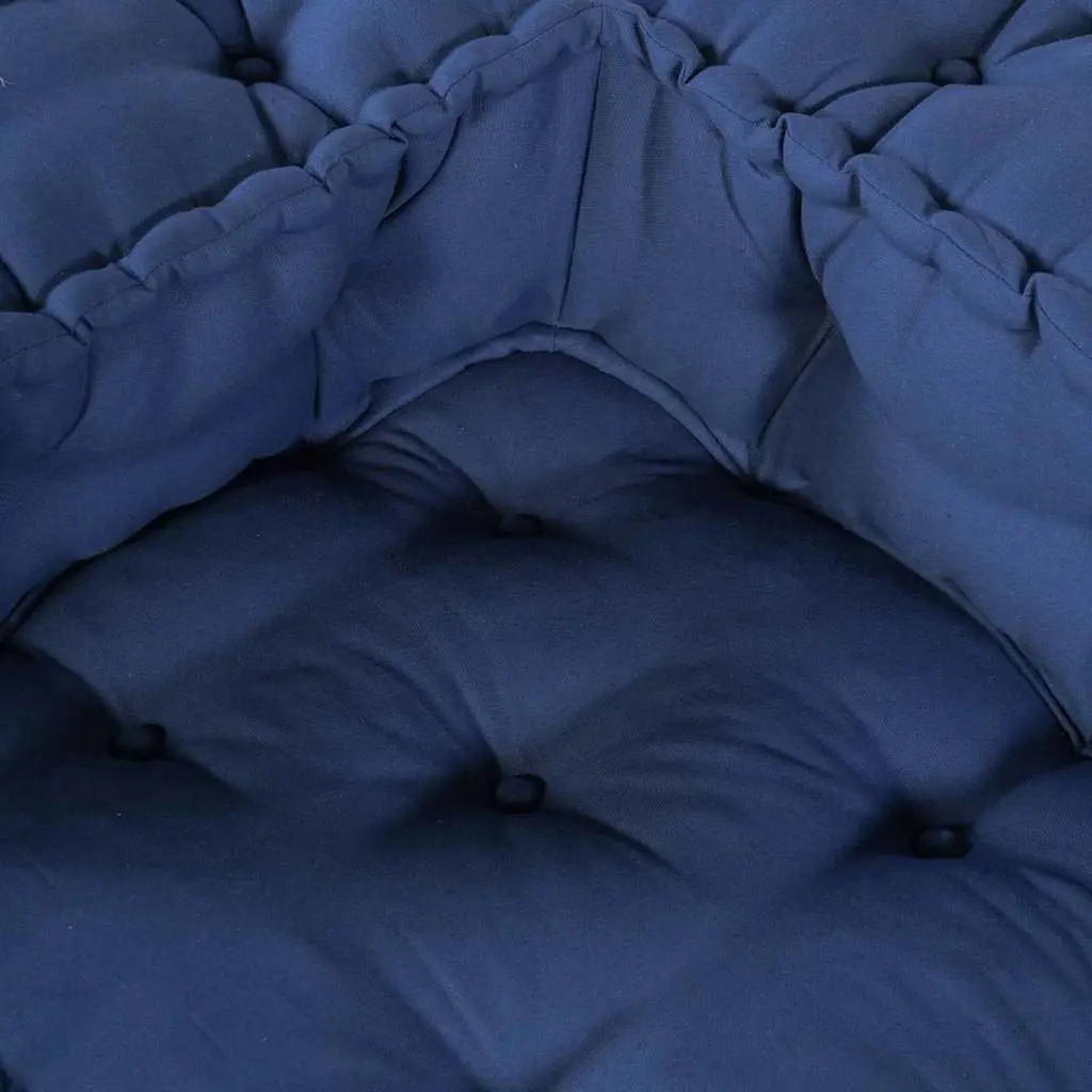 Modular Sofa Unit Fabric Indigo Blue 210 x 140 x 56 cm Indoor Outdoor