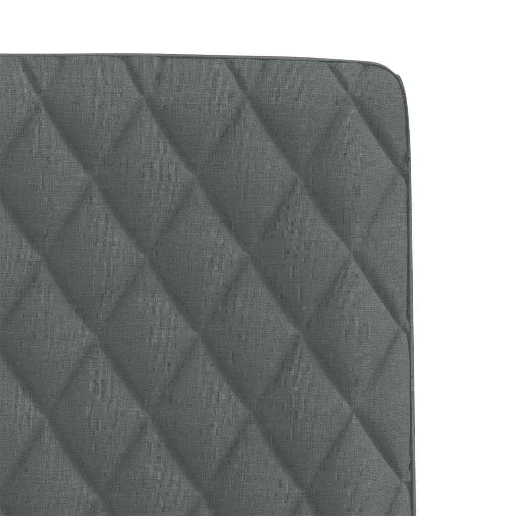 Dining Chairs 6 pcs Grey Fabric Kitchen Living Room Seat Padded Foam Backrest