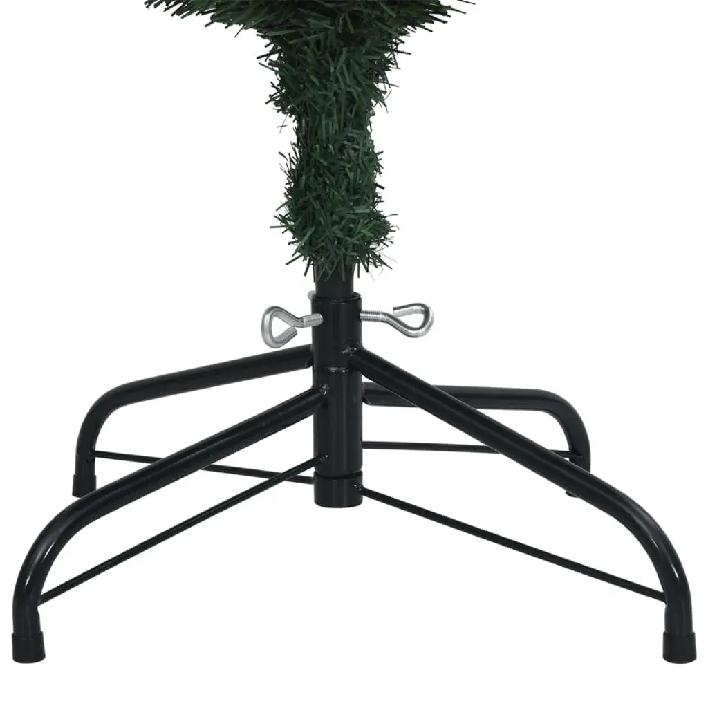 Artificial Slim Christmas Tree 150 LEDs 120 cm Green Holiday Decoration Xmas