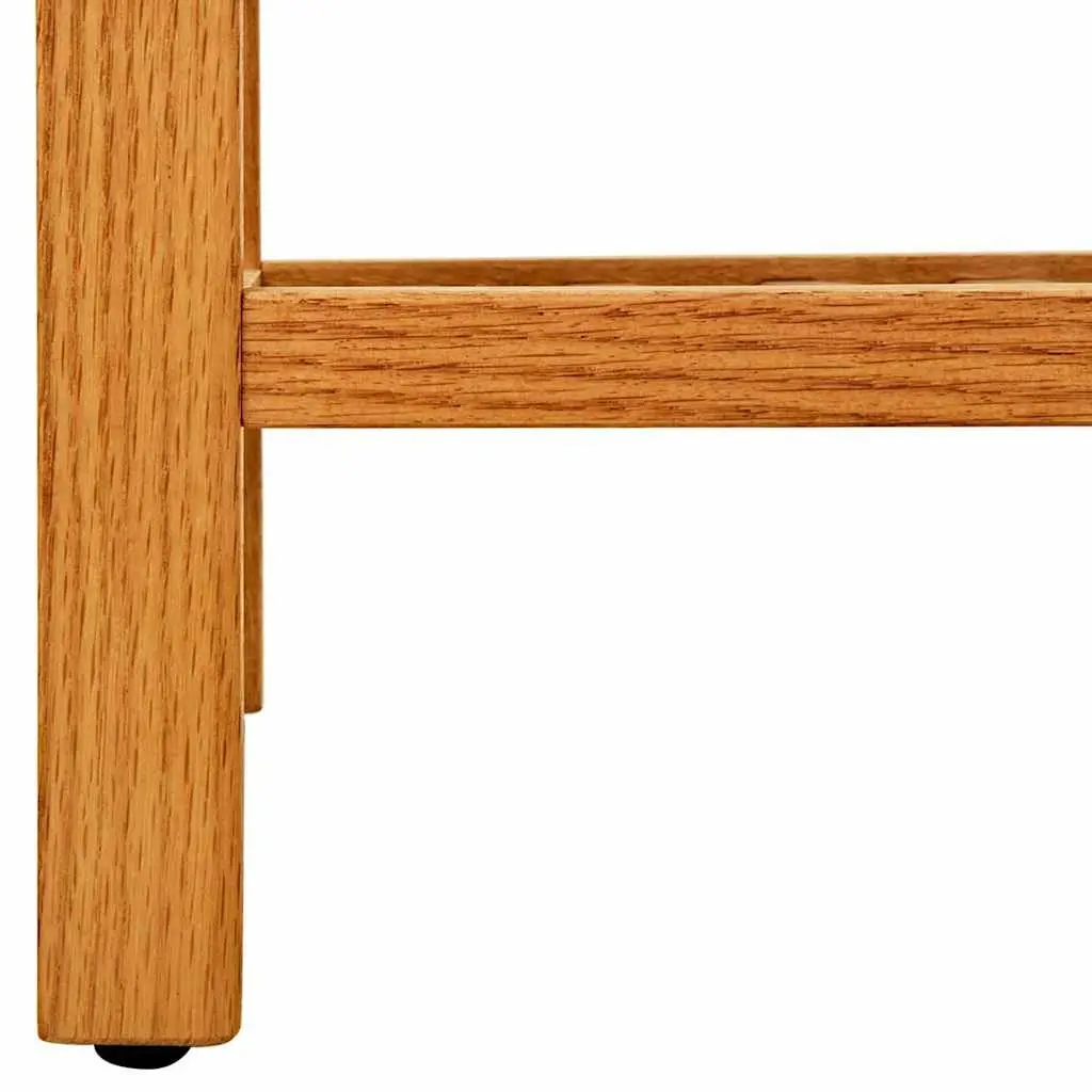 Shoe Rack Solid Wood 4 Shelves Brown 100x27x80cm