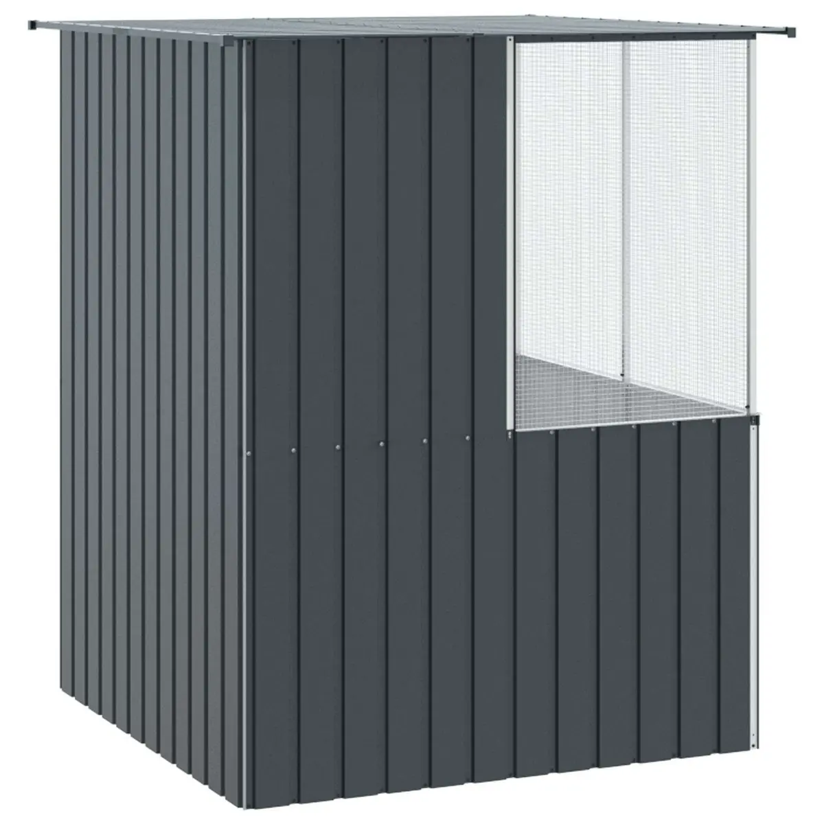 Bird Cage Outdoor Rectangular Galvanised Steel Anthracite