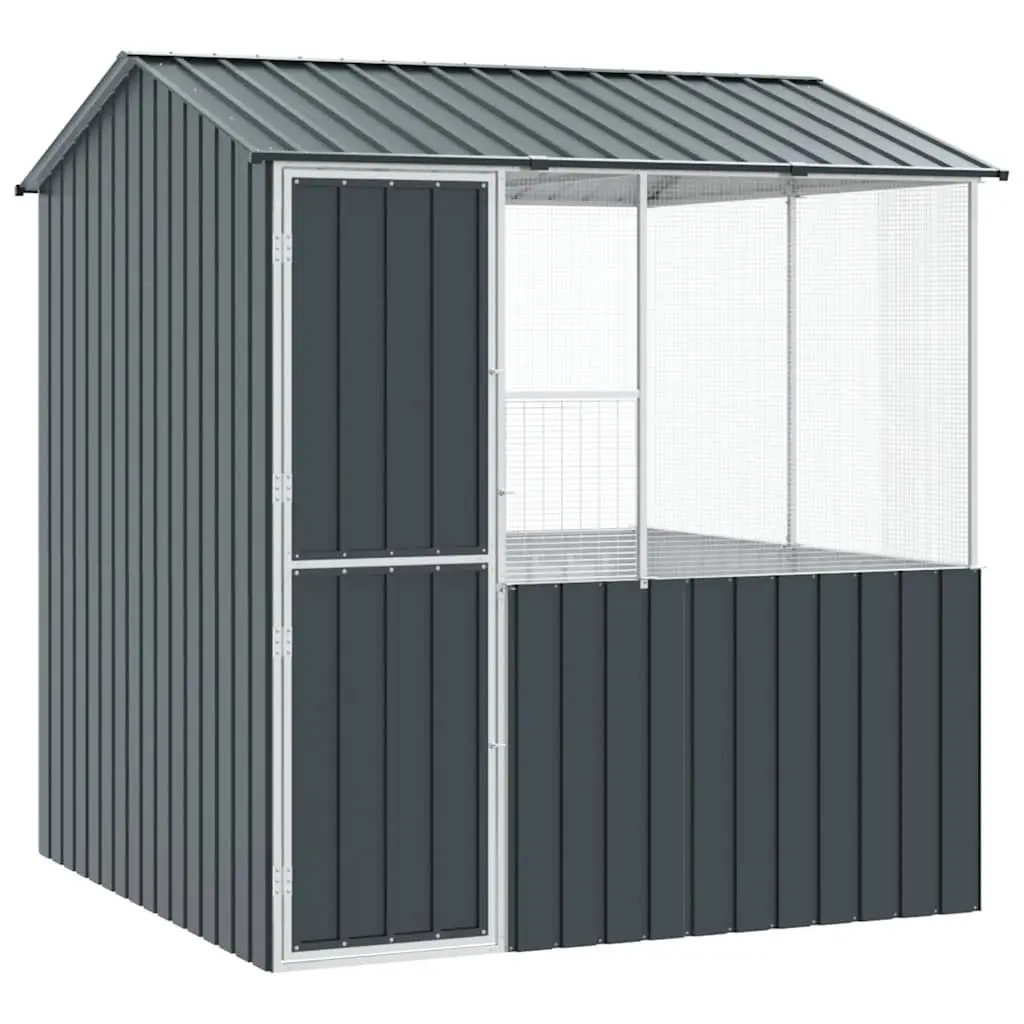 Bird Cage Outdoor Galvanised Steel Anthracite 215x209x230cm