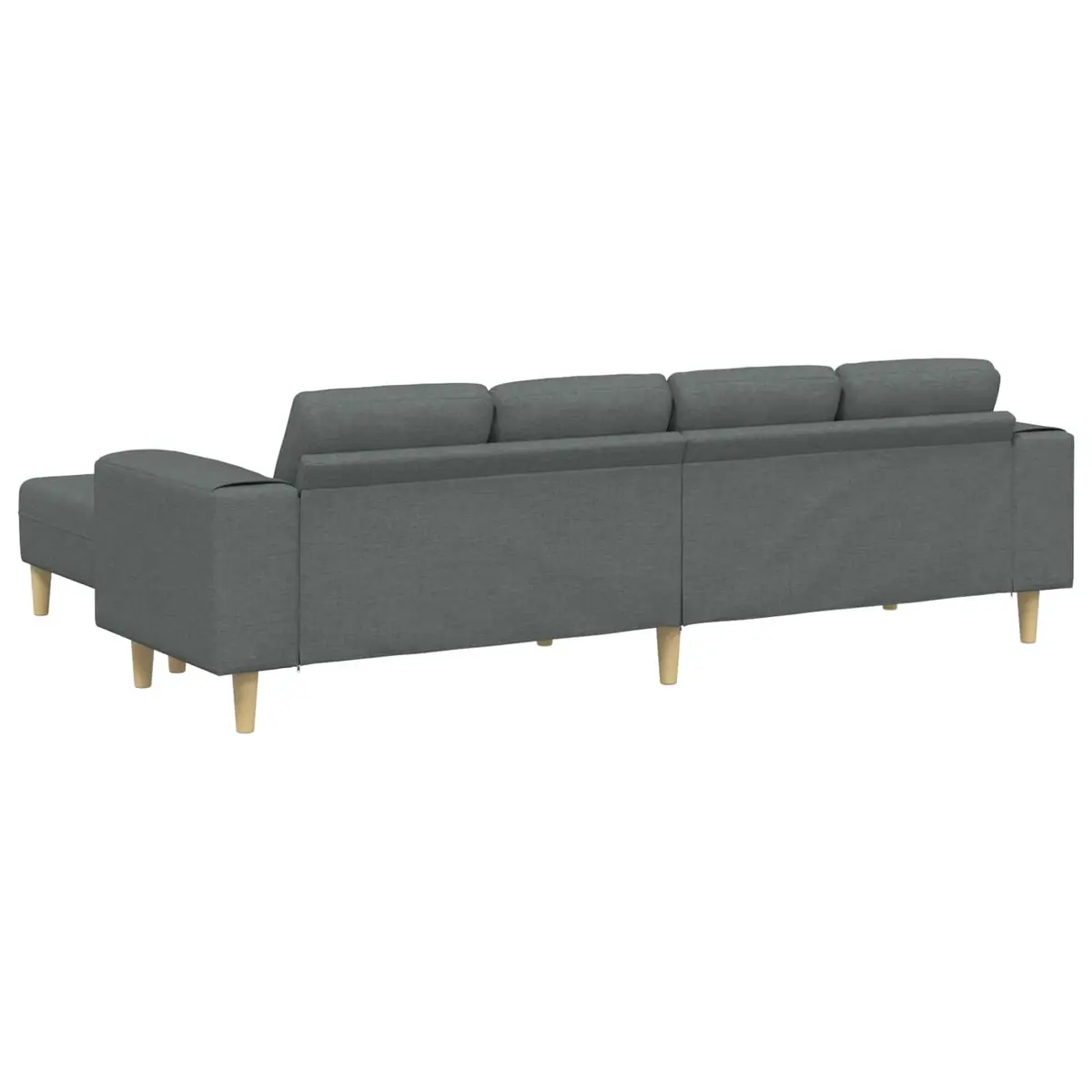 3 Piece Modern Living Room Couch Grey Polyester Upholstery Foam Cushion