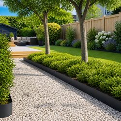 Garden Lawn Edging 50pcs Steel Border Anthracite Outdoor Path Bed Barrier Trim