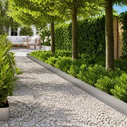 Garden Lawn Edging 50 pcs 100 x 20 cm Steel Border Galvanised Silver Pathway