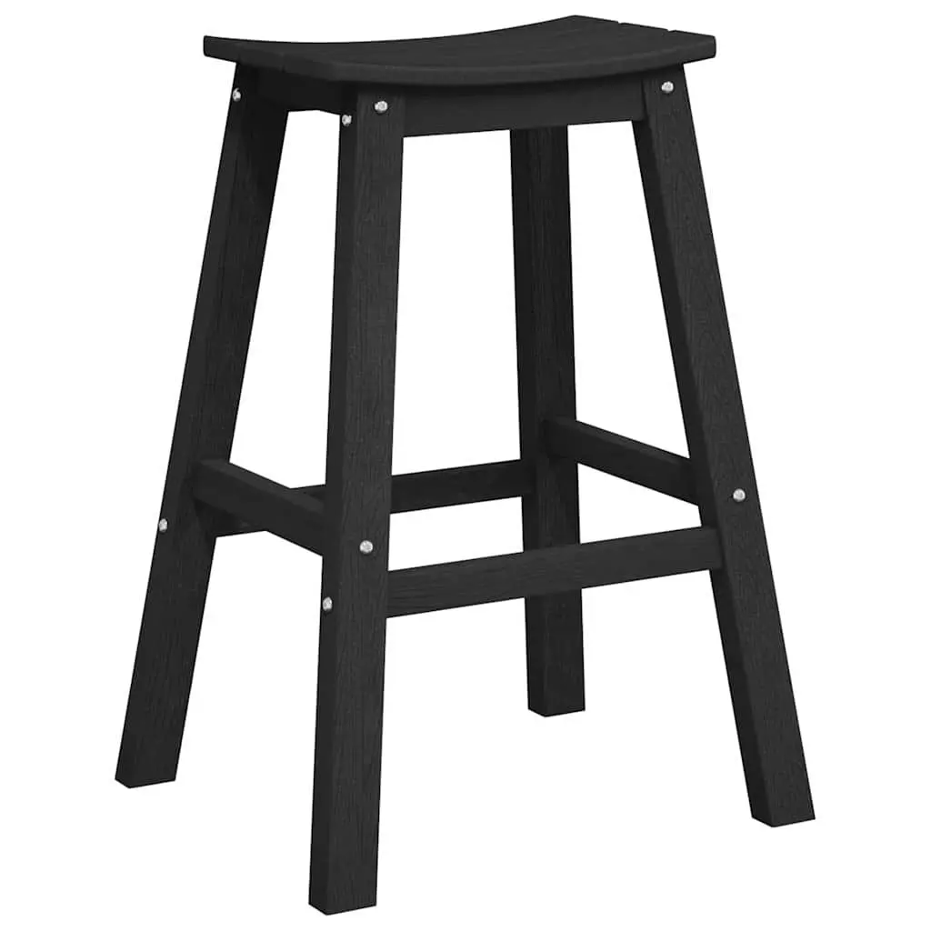 Garden Bar Set 3 Pieces Black Outdoor Furniture Patio Lounging Entertaining