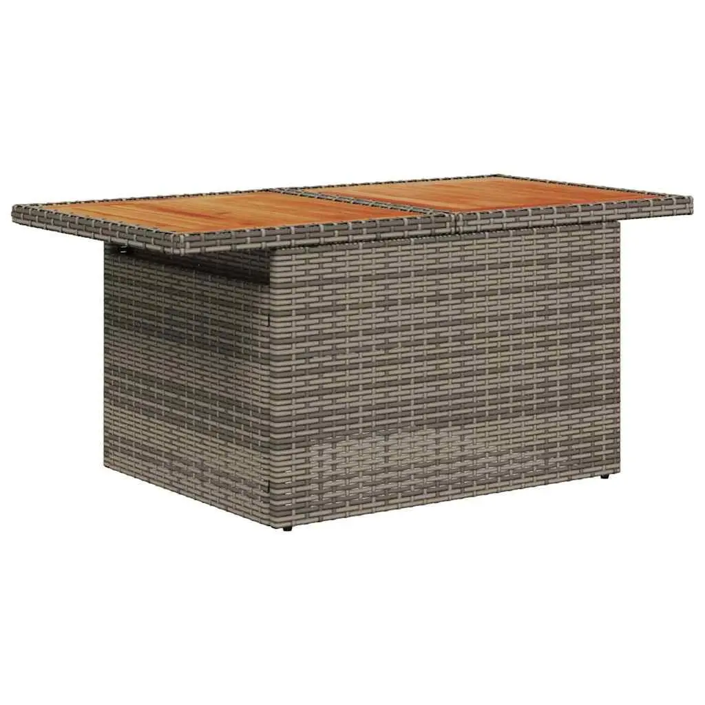 Garden Sofa Set 7 Pieces Outdoor Furniture Modular Sectional with Storage Table