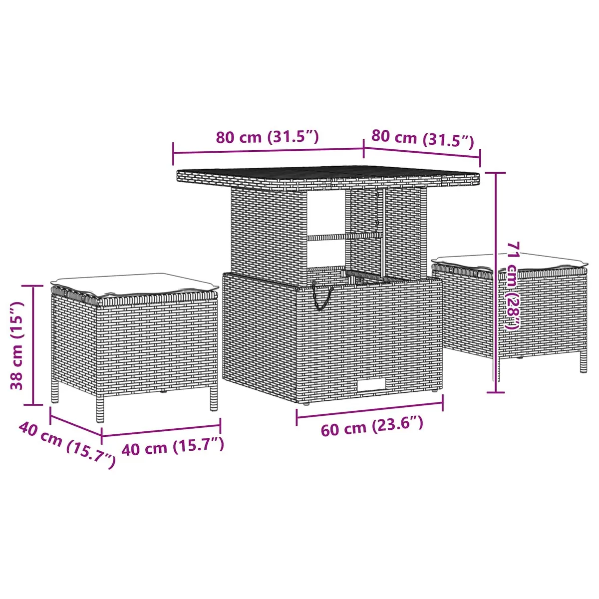 Garden Sofa Set 9 pcs Black Poly Rattan Steel Outdoor Seating Patio Furniture
