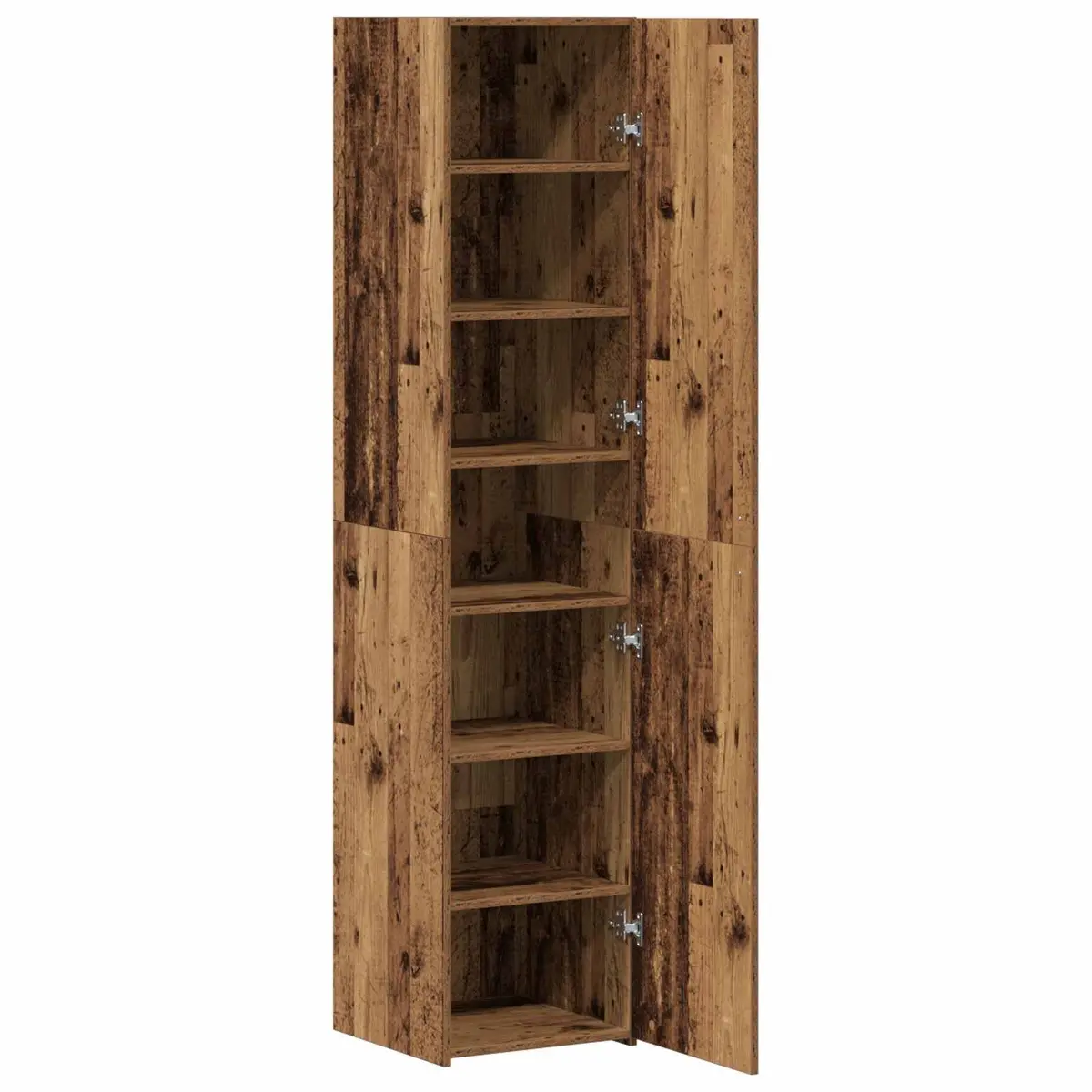 Highboard Engineered Wood Tall Storage Cupboard 185cm Brown