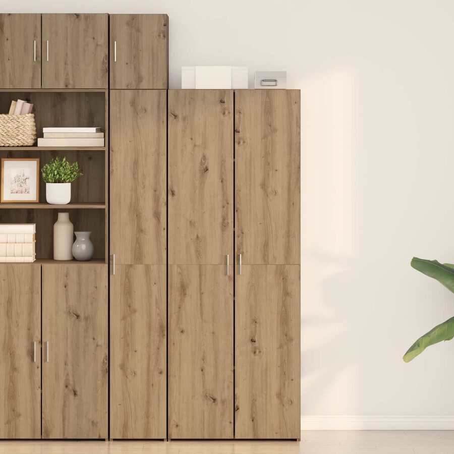 Rustic Wooden Highboard Buffet Cabinet Dining Room Storage Shelves Brown 70cm