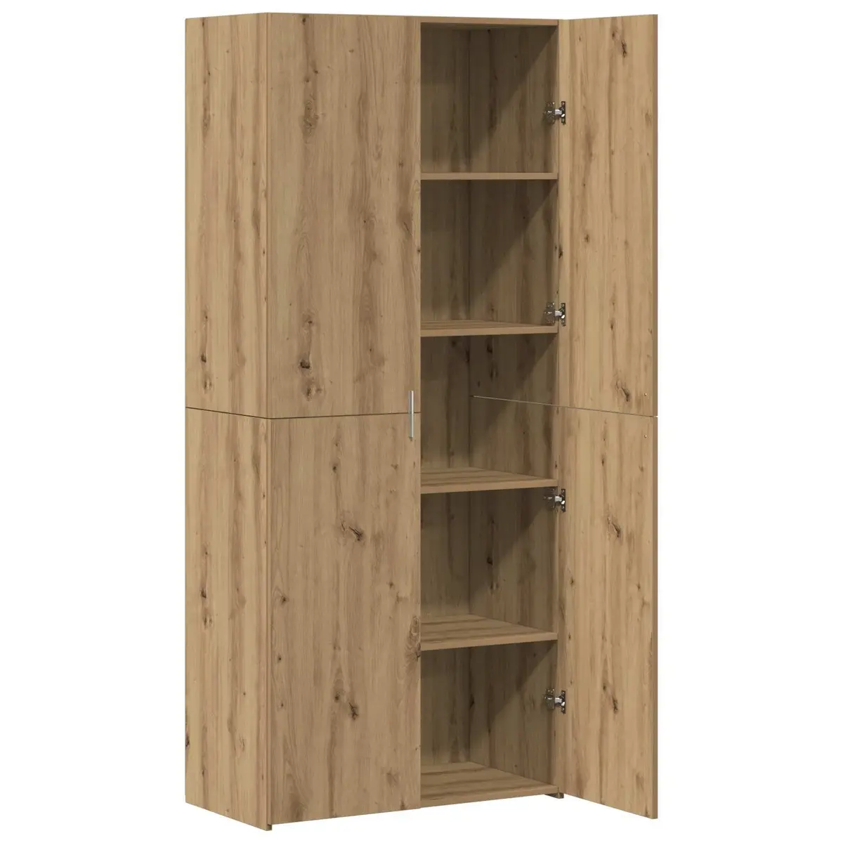 Highboard 2 pcs Brown Storage Cabinet Modern Design Living Room Dining Furniture