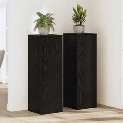 Plant Stand 2 Pieces Black 33 x 33 x 100 cm Indoor Outdoor Garden Display