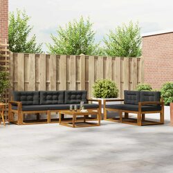 Outdoor Sectional Sofa Set 6 Pieces Garden Patio Furniture Modular Seating