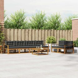 Outdoor Sectional Sofa Set 7 Pieces Garden Patio Modular Lounge Furniture