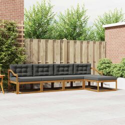 Outdoor Sectional Sofa Set 5 Piece Modular Patio Furniture Garden Lounge Seating