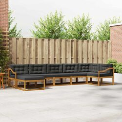 Outdoor Sectional Sofa Set 7 Pieces Modular Garden Furniture Lounge Patio
